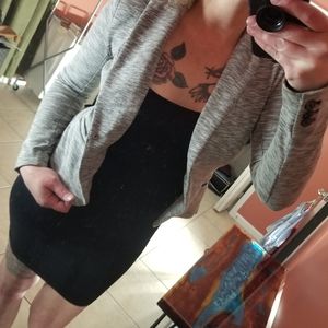 SOLD - Grey 1 Button Blazer - sz XS